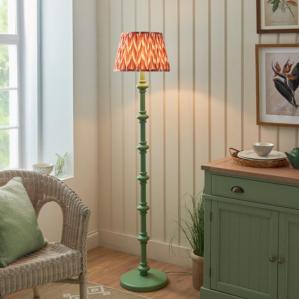Nivara Zigzag Floor Lamp In Various Finishes B22