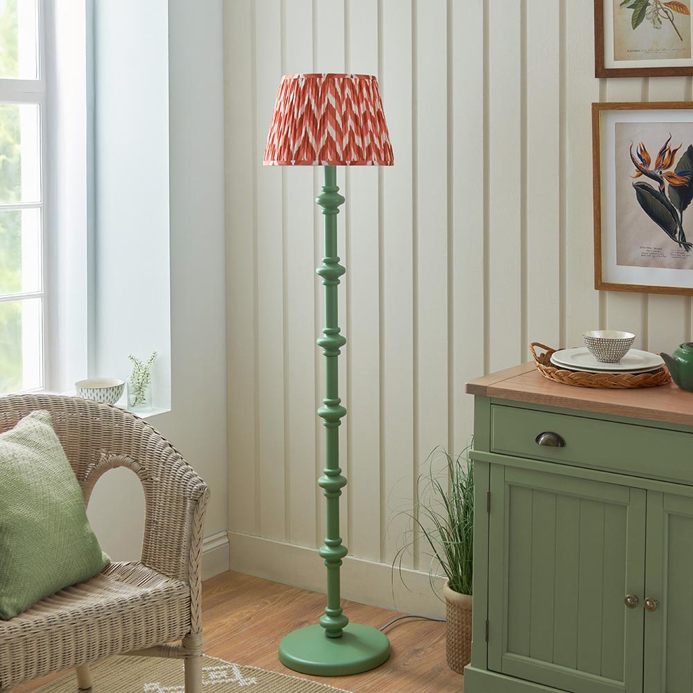 Nivara Zigzag Floor Lamp In Various Finishes B22