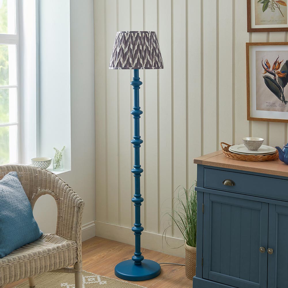 Nivara Zigzag Floor Lamp In Various Finishes B22