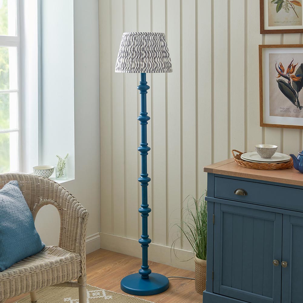 Nivara Ripple Floor Lamp In Various Finishes B22