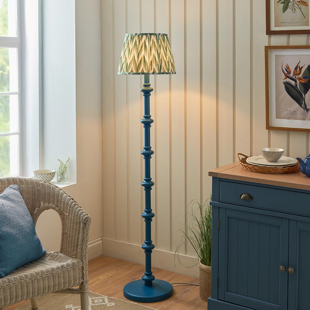 Nivara Zigzag Floor Lamp In Various Finishes B22