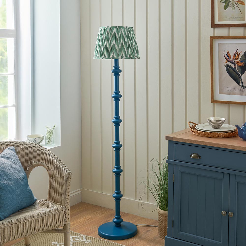 Nivara Zigzag Floor Lamp In Various Finishes B22