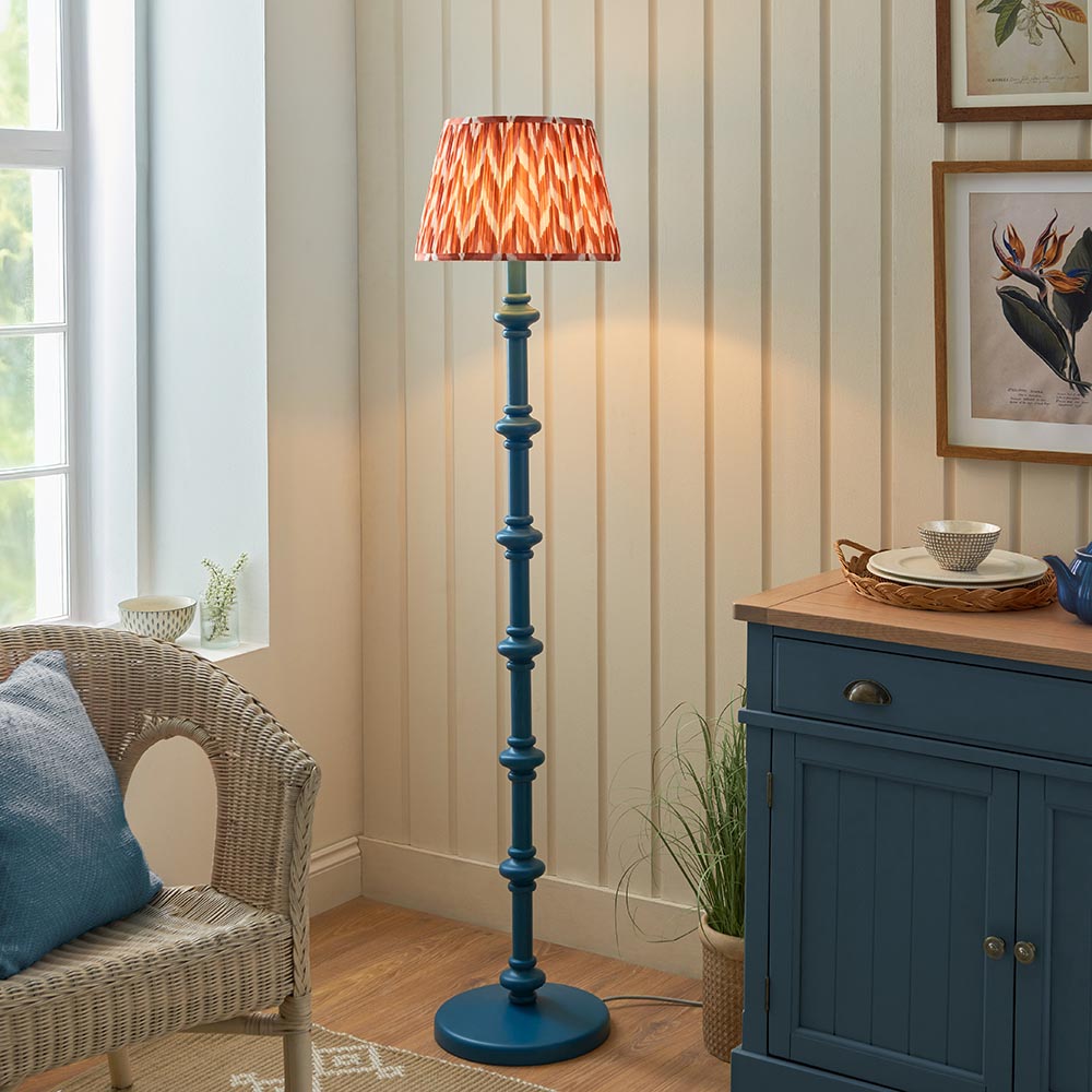Nivara Zigzag Floor Lamp In Various Finishes B22
