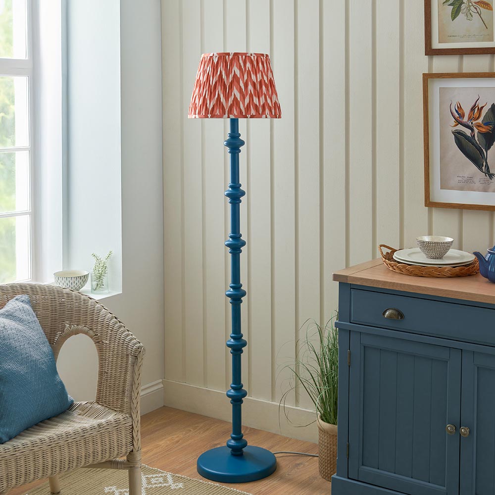 Nivara Zigzag Floor Lamp In Various Finishes B22
