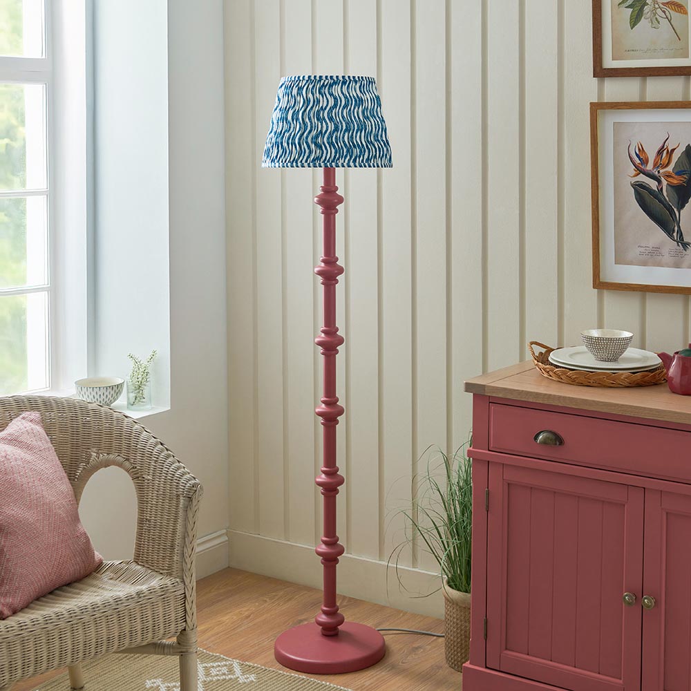 Nivara Ripple Floor Lamp In Various Finishes B22