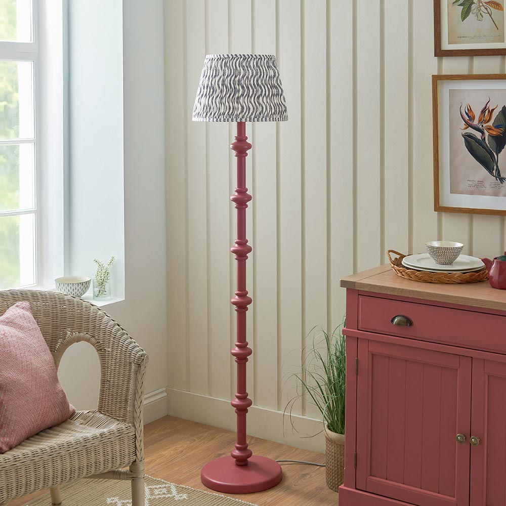 Nivara Ripple Floor Lamp In Various Finishes B22