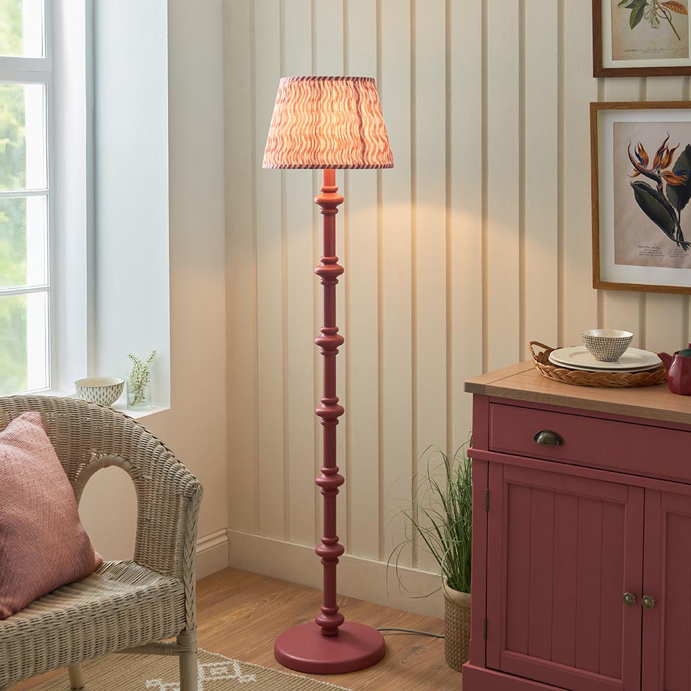 Nivara Ripple Floor Lamp In Various Finishes B22
