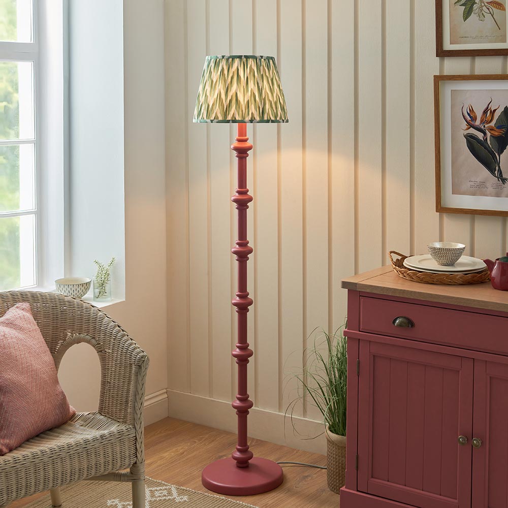 Nivara Zigzag Floor Lamp In Various Finishes B22