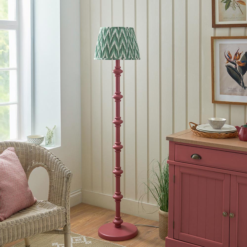 Nivara Zigzag Floor Lamp In Various Finishes B22
