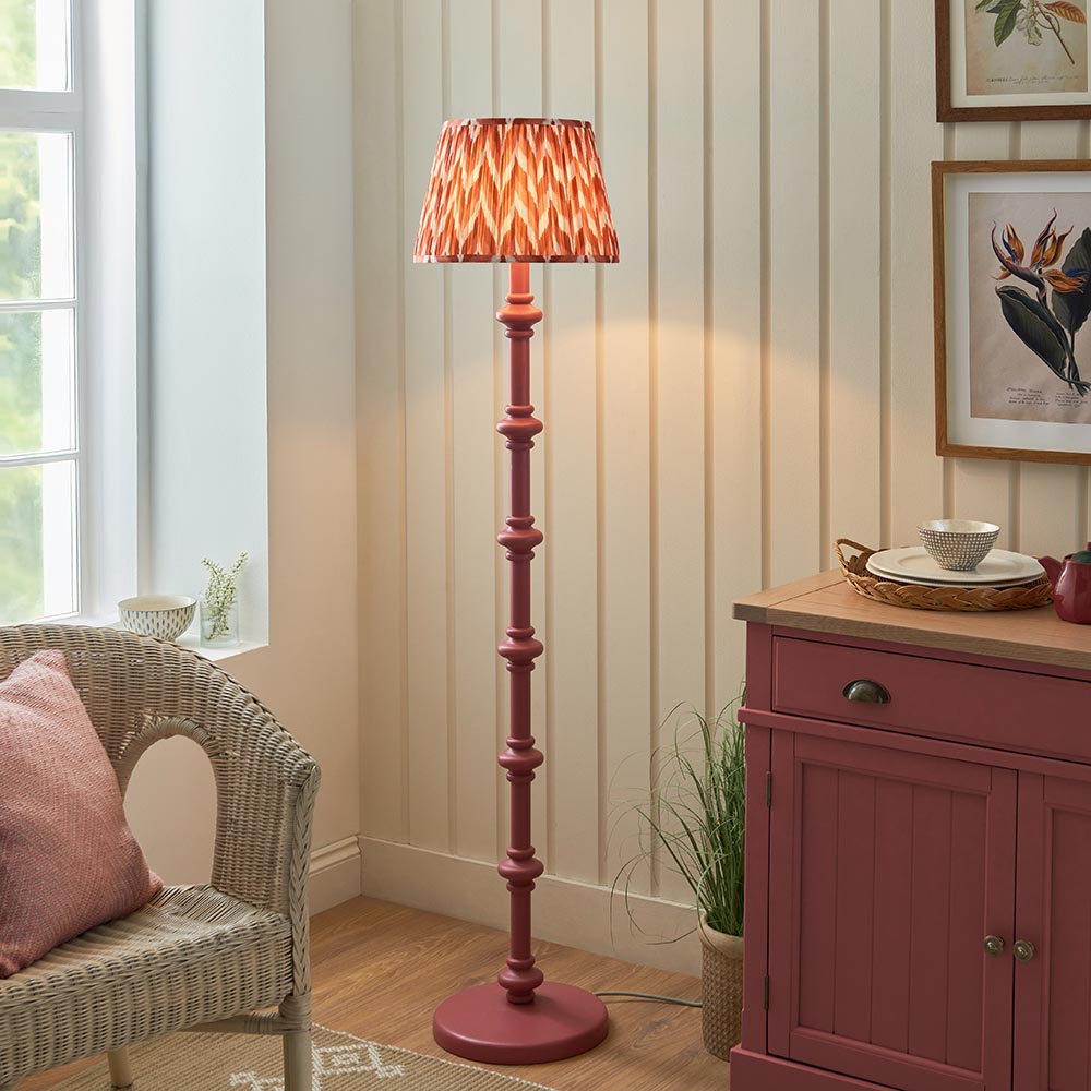 Nivara Zigzag Floor Lamp In Various Finishes B22