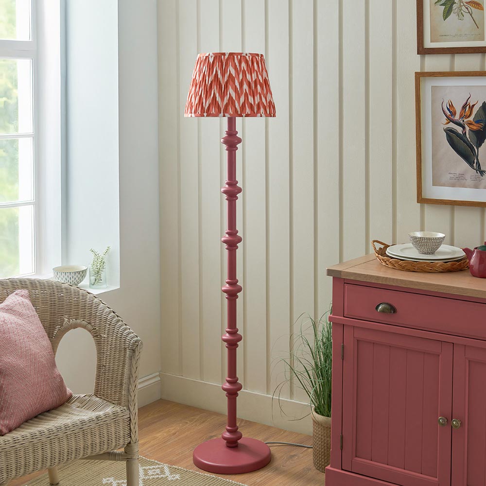 Nivara Zigzag Floor Lamp In Various Finishes B22