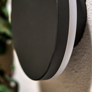 Tetbury LED Outdoor Wall Light- Round/ Slim Finish