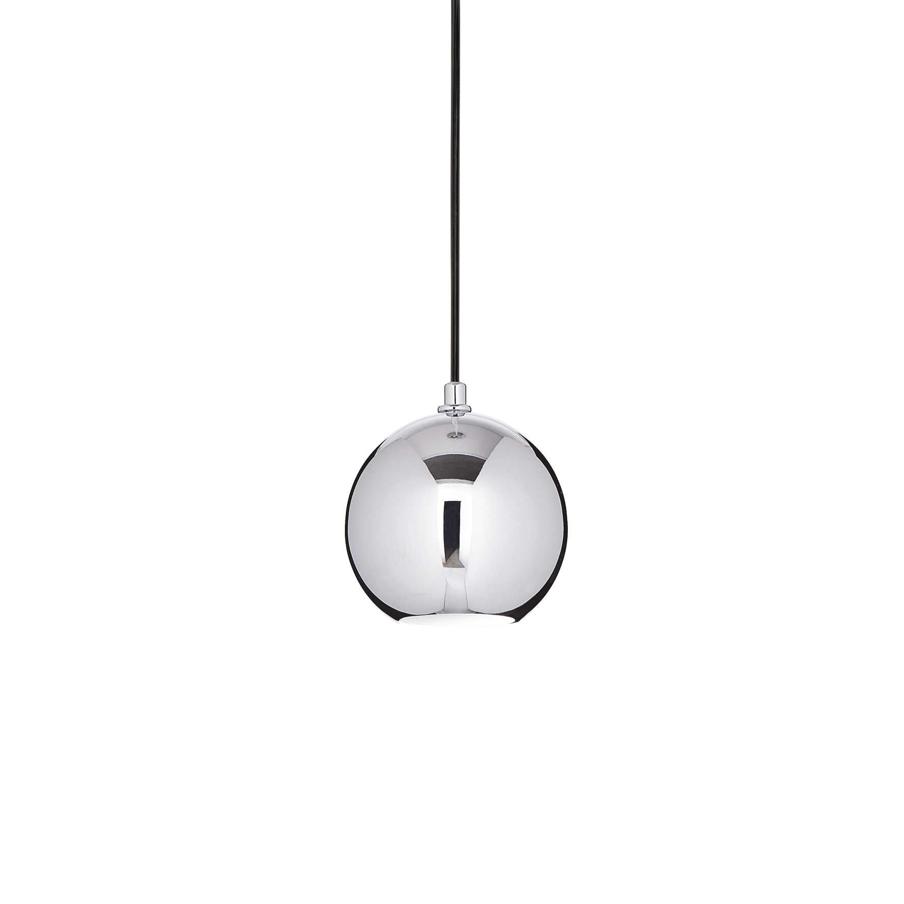 Mr Jack Small/Large Pendant Ceiling Light - White/Black/Chrome Finish, IP20