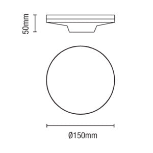 Tetbury LED Outdoor Wall Light- Round/ Slim Finish