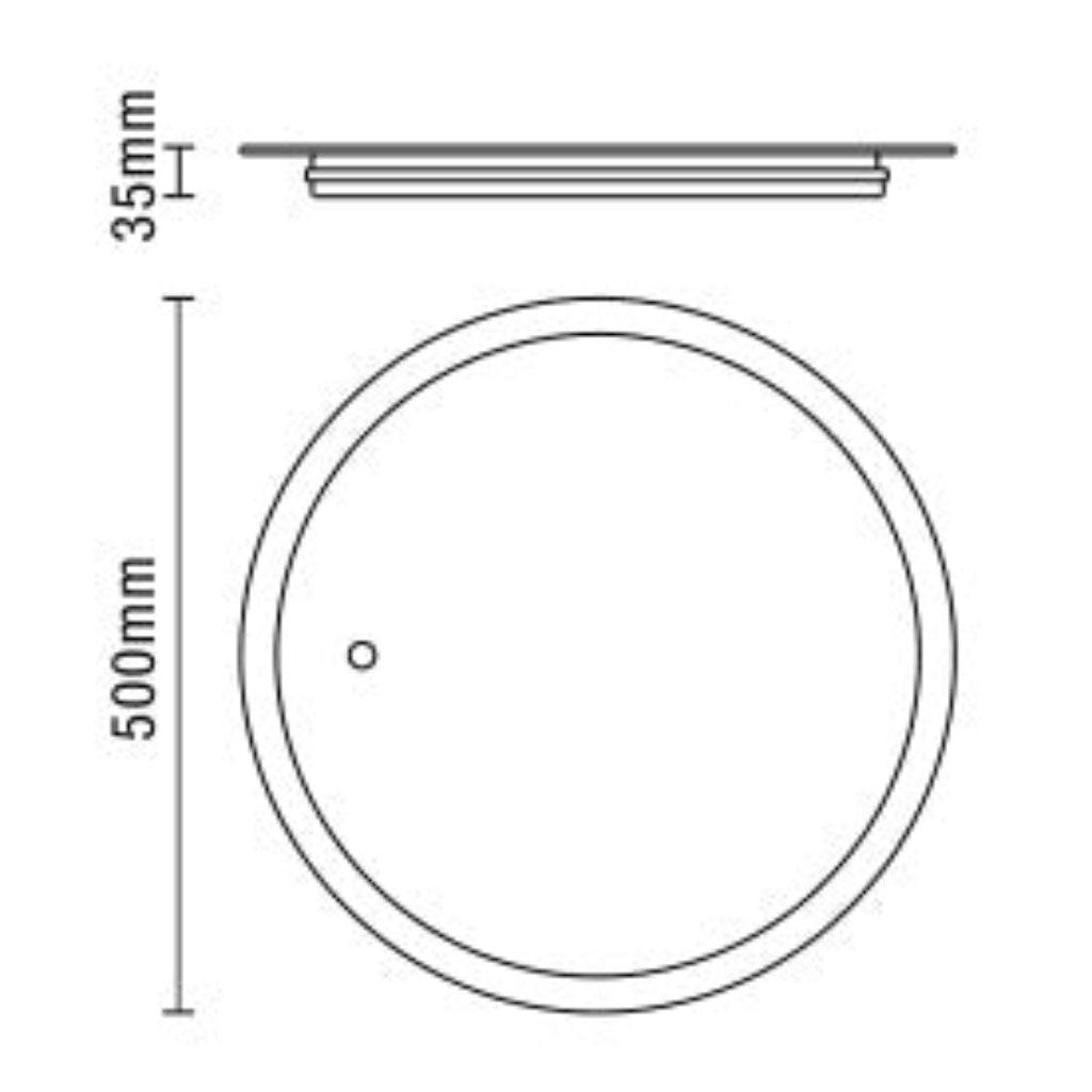 Esk Round LED Mirror with Demist