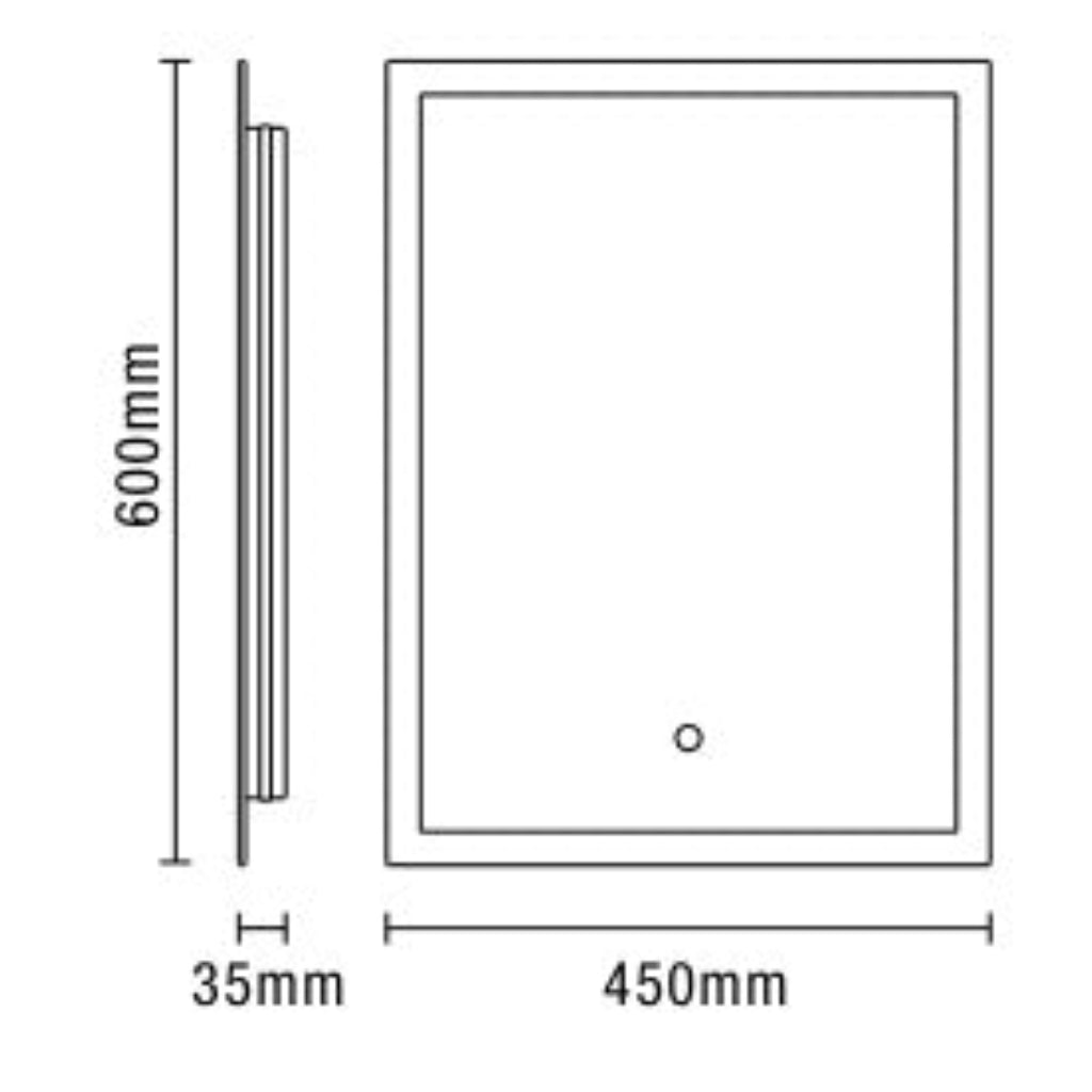 Exe LED Mirror with Demist