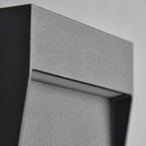 Puya 10/16cm LED  Square Wall Light- Anthracite Finish