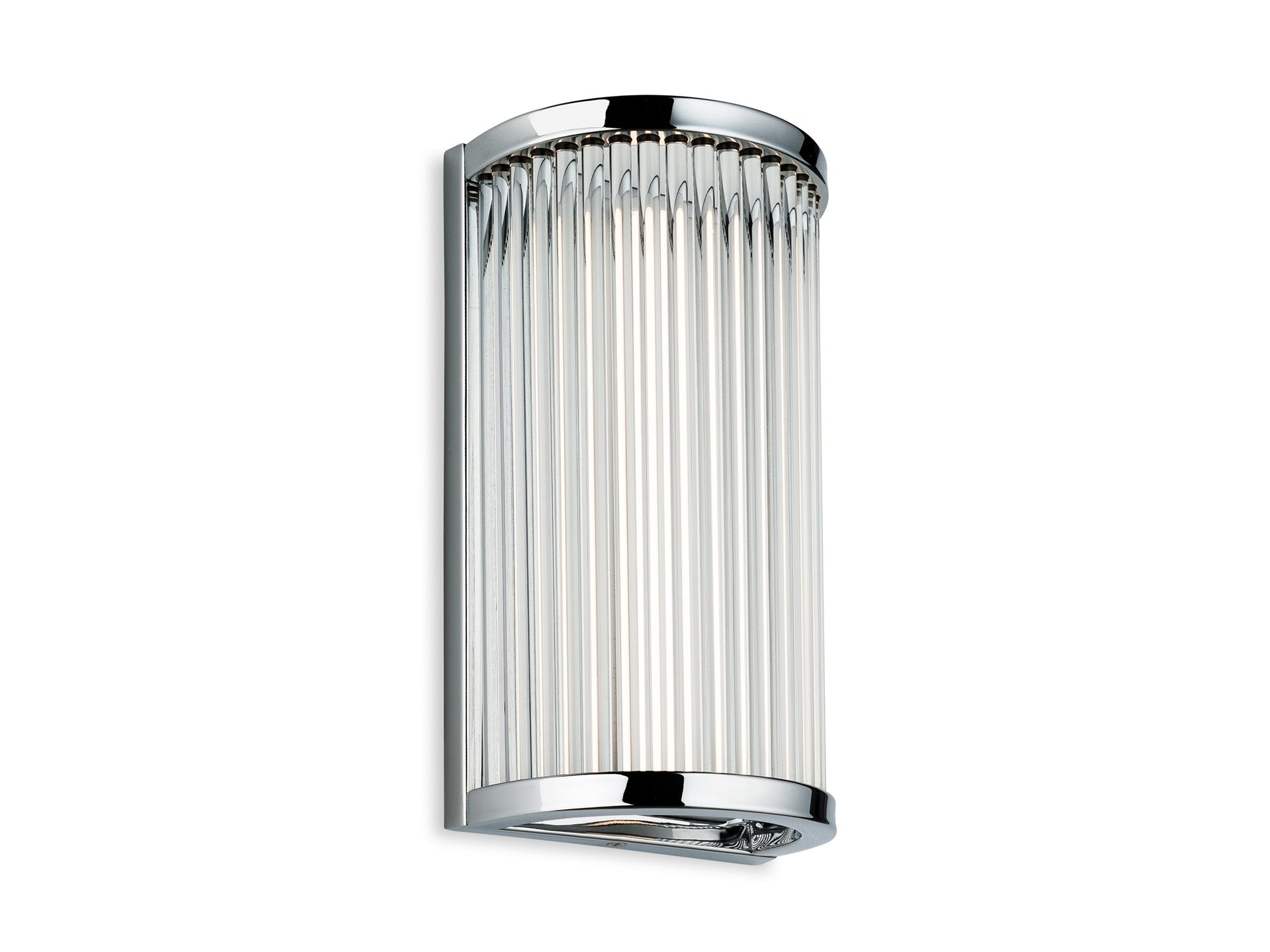 Jewel LED Wall Light- Chrome with Clear Glass Rods