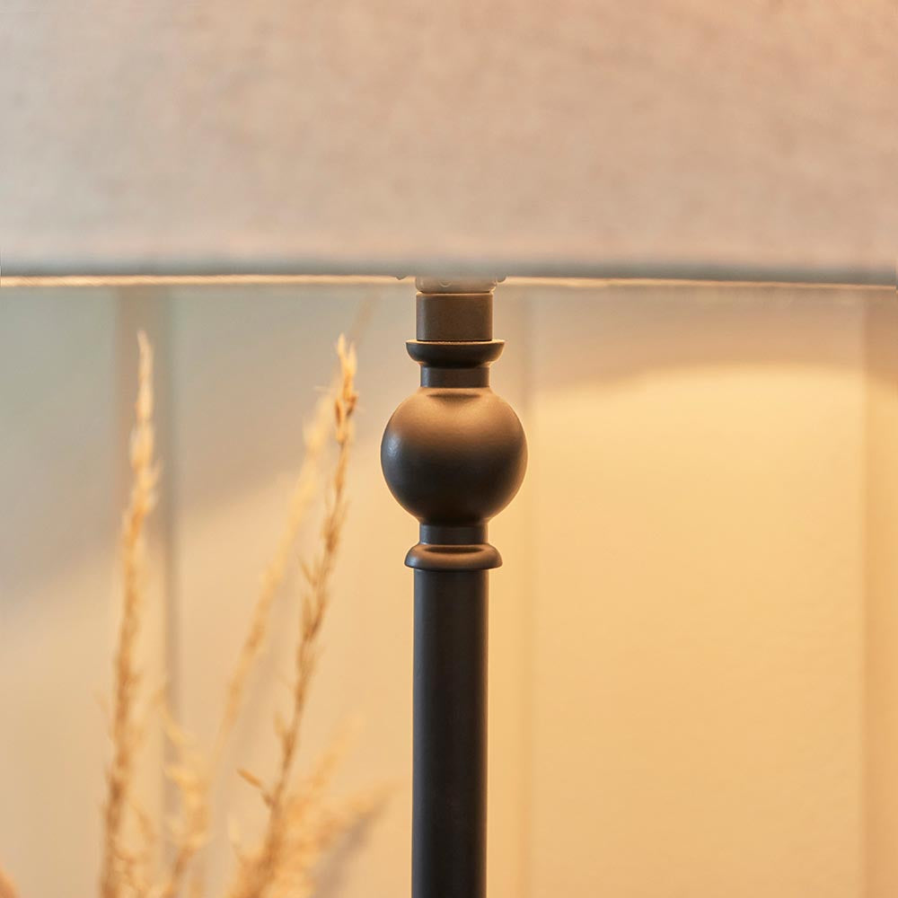 Lille Table 22cm/ 31cm Shade- Black/ Brass Base Finishes