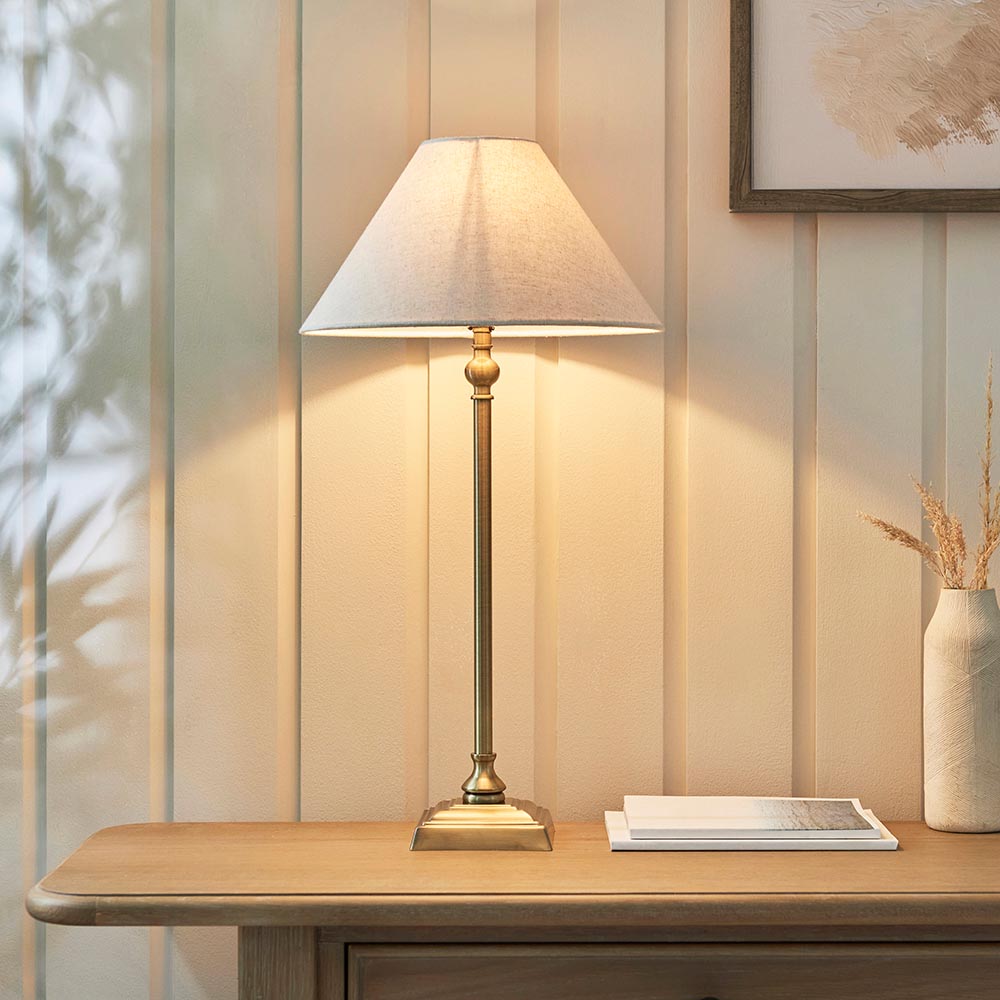 Lille Table 22cm/ 31cm Shade- Black/ Brass Base Finishes