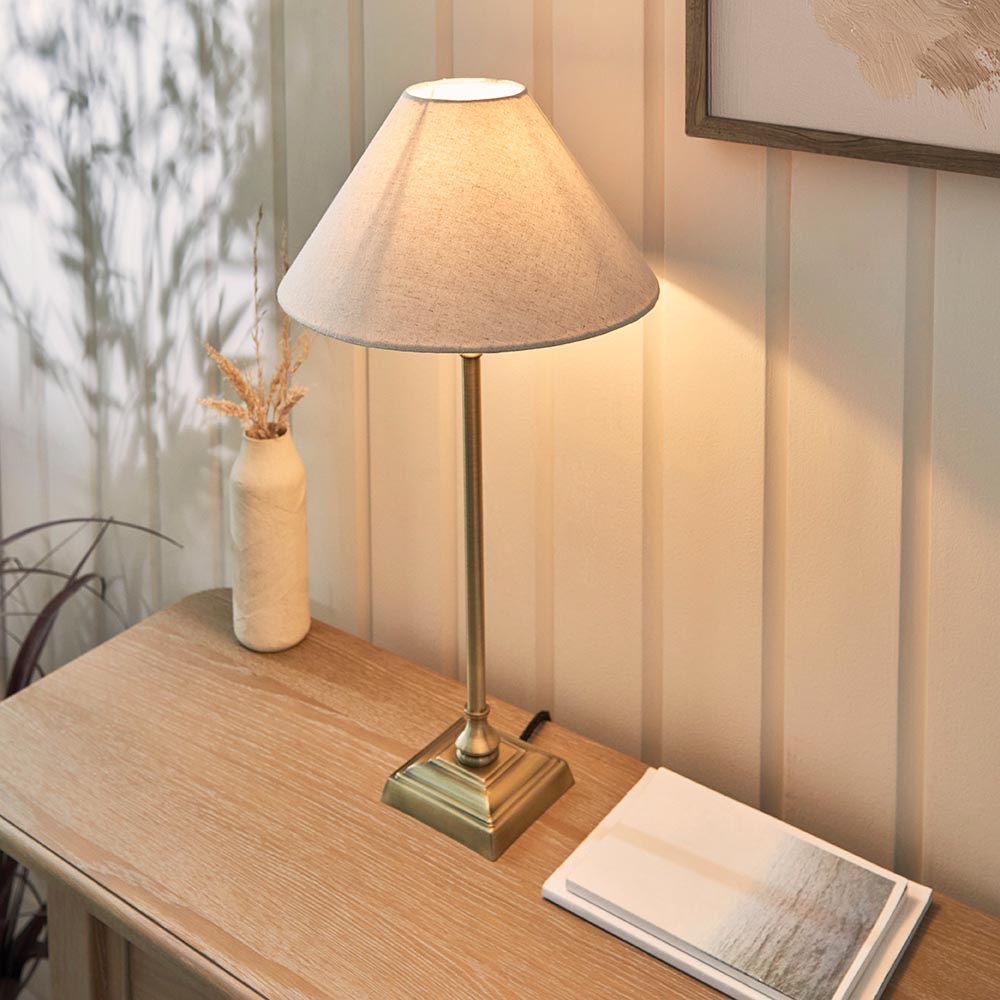 Lille Table 22cm/ 31cm Shade- Black/ Brass Base Finishes