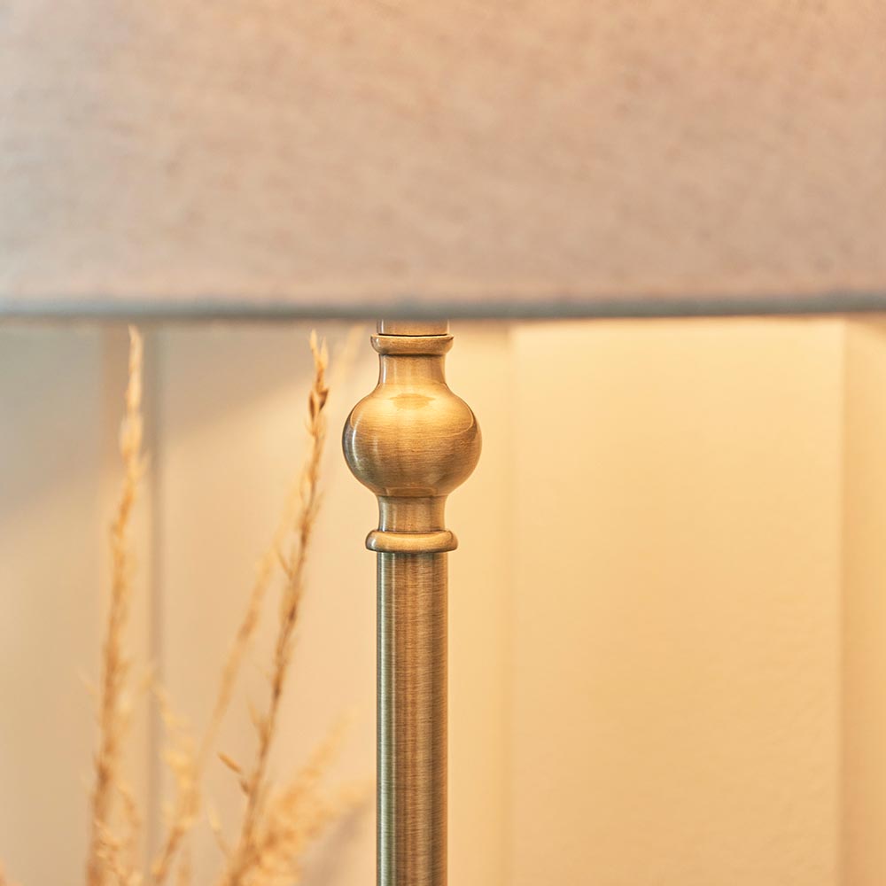 Lille Table 22cm/ 31cm Shade- Black/ Brass Base Finishes