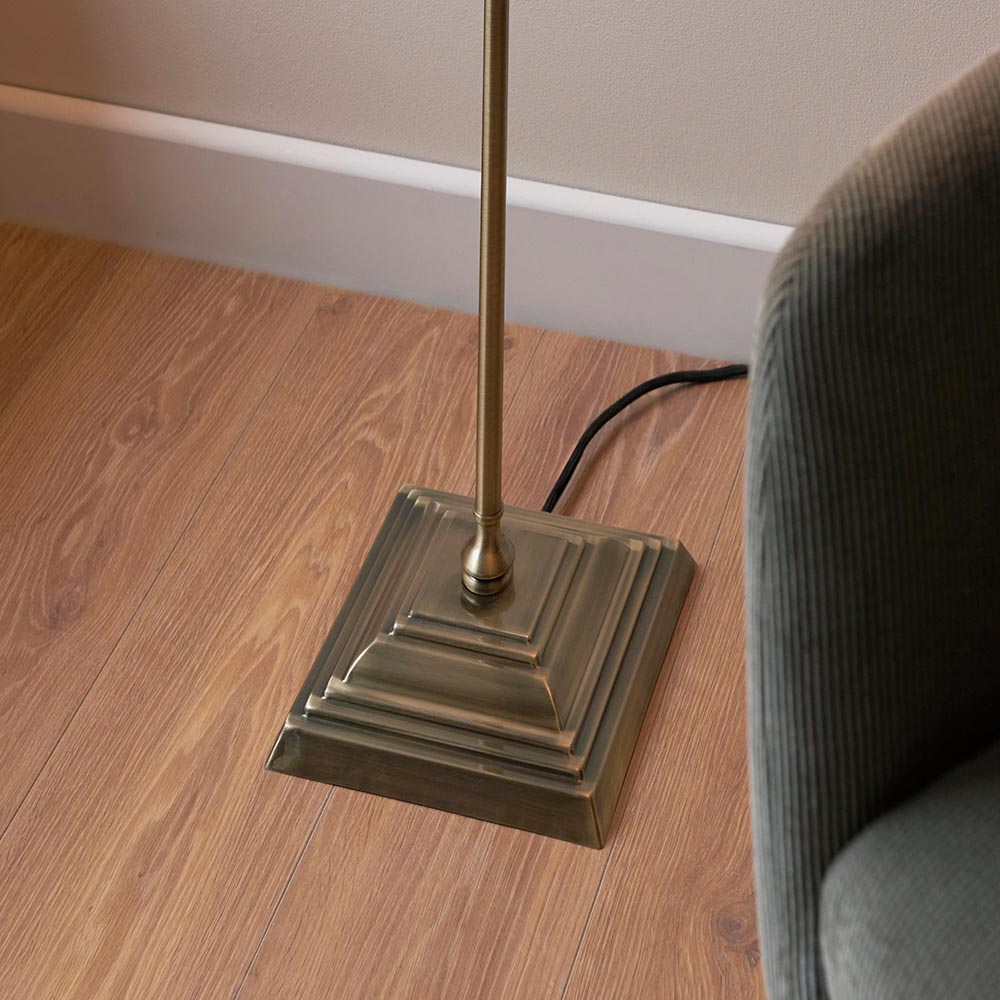 Lille Floor Lamp- Black/ Brass Base Finishes
