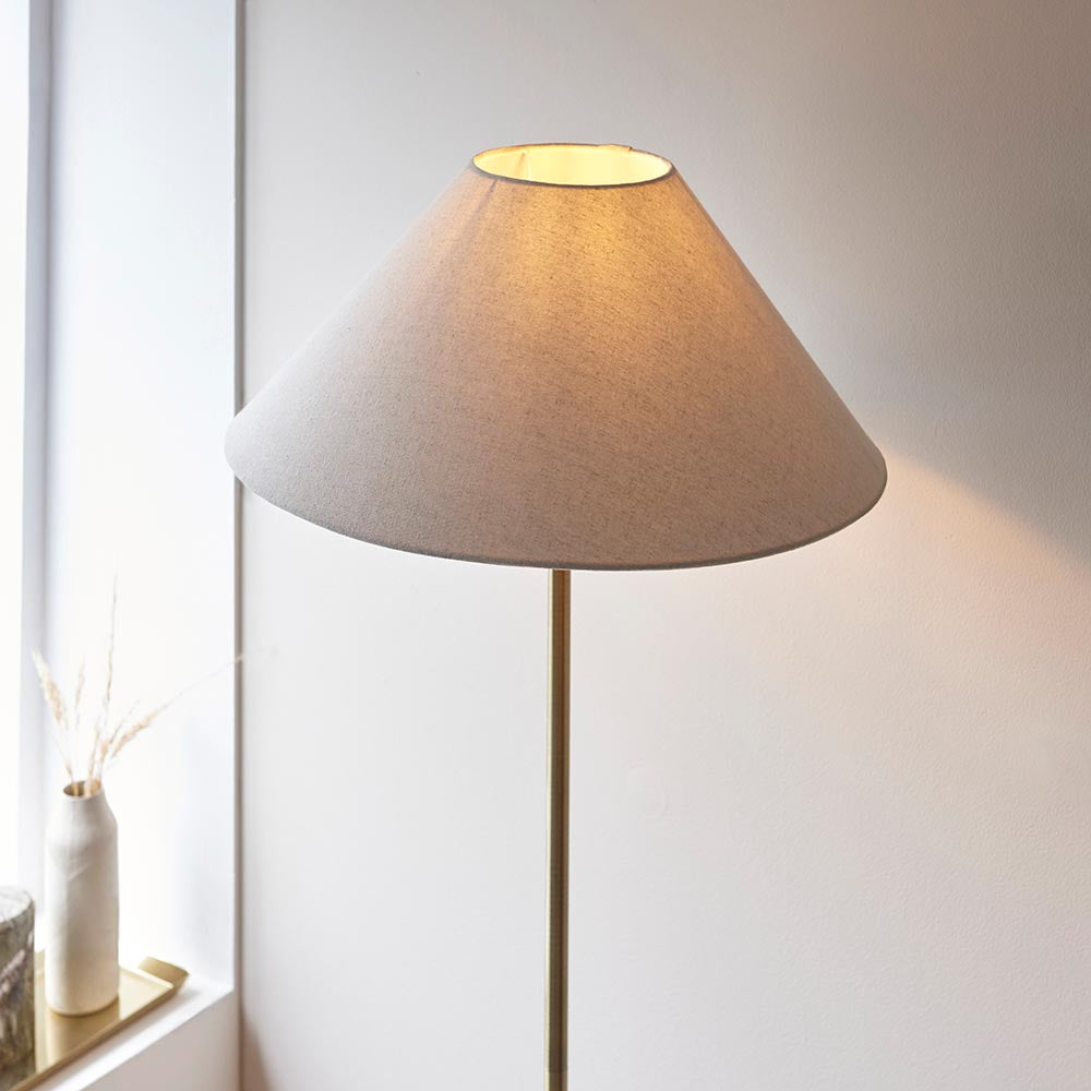 Lille Floor Lamp- Black/ Brass Base Finishes