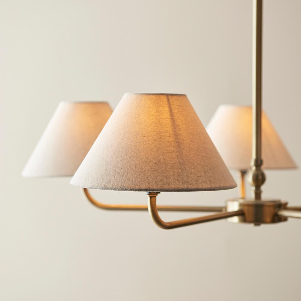 Lille 5lt Hanging Ceiling Lights- Black/ Brass Finishes