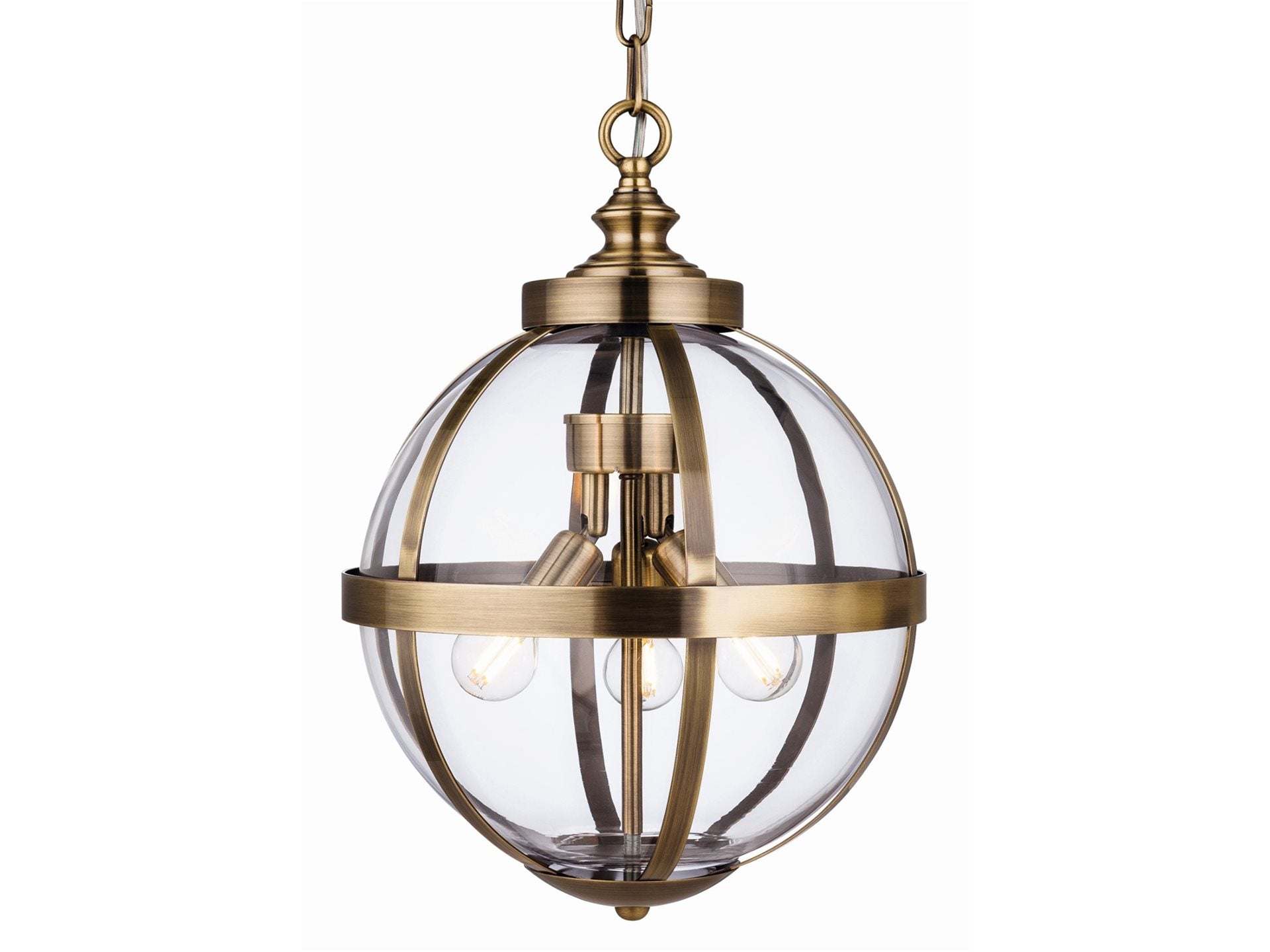 Monroe Pendant- Antique Brass/ Chrome