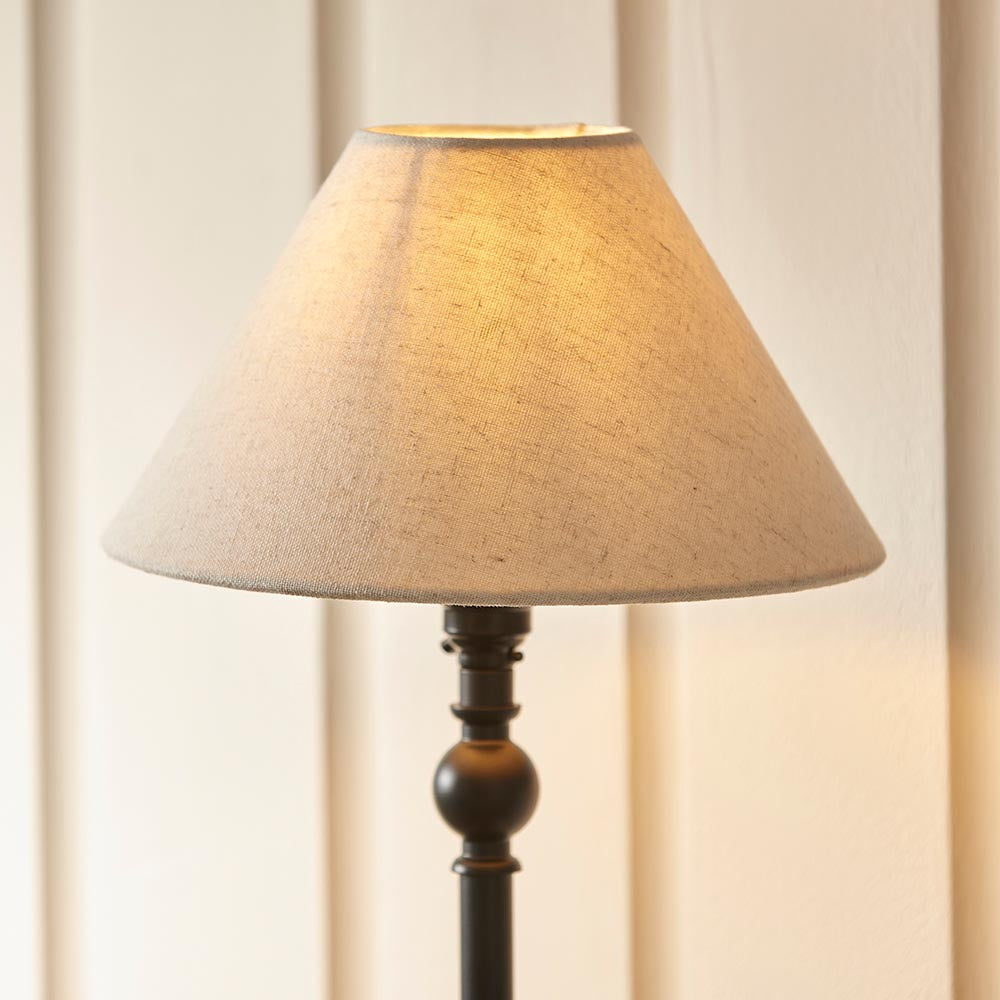 Lille Table 22cm/ 31cm Shade- Black/ Brass Base Finishes