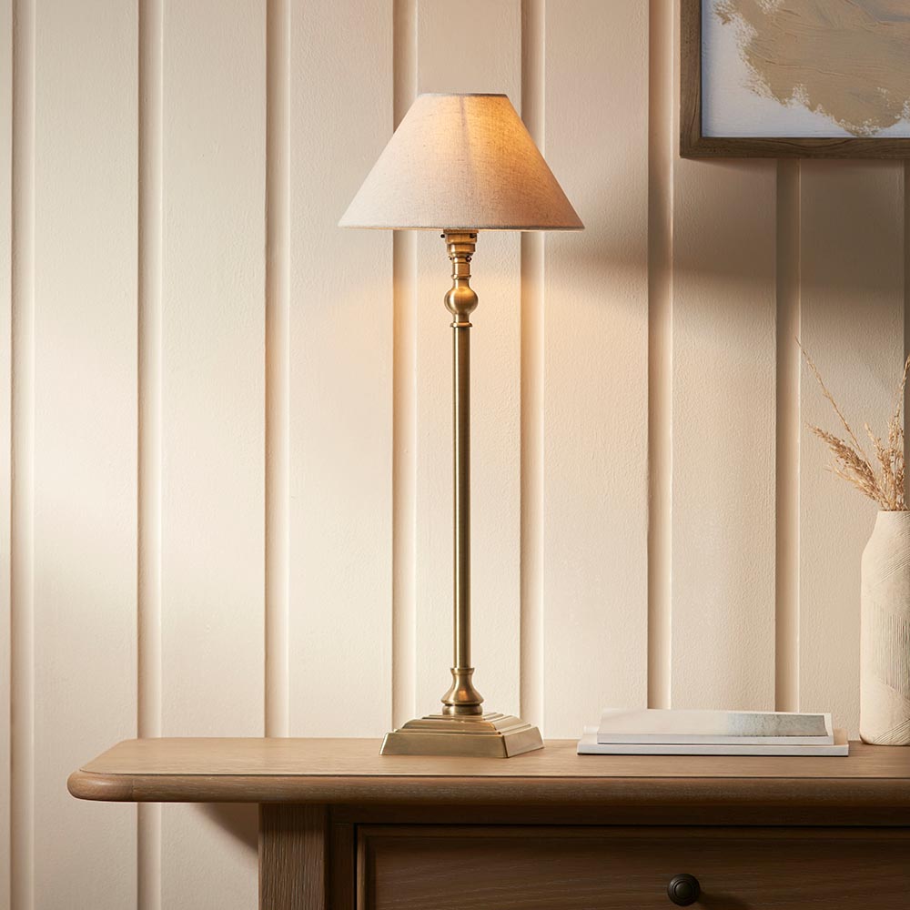 Lille Table 22cm/ 31cm Shade- Black/ Brass Base Finishes