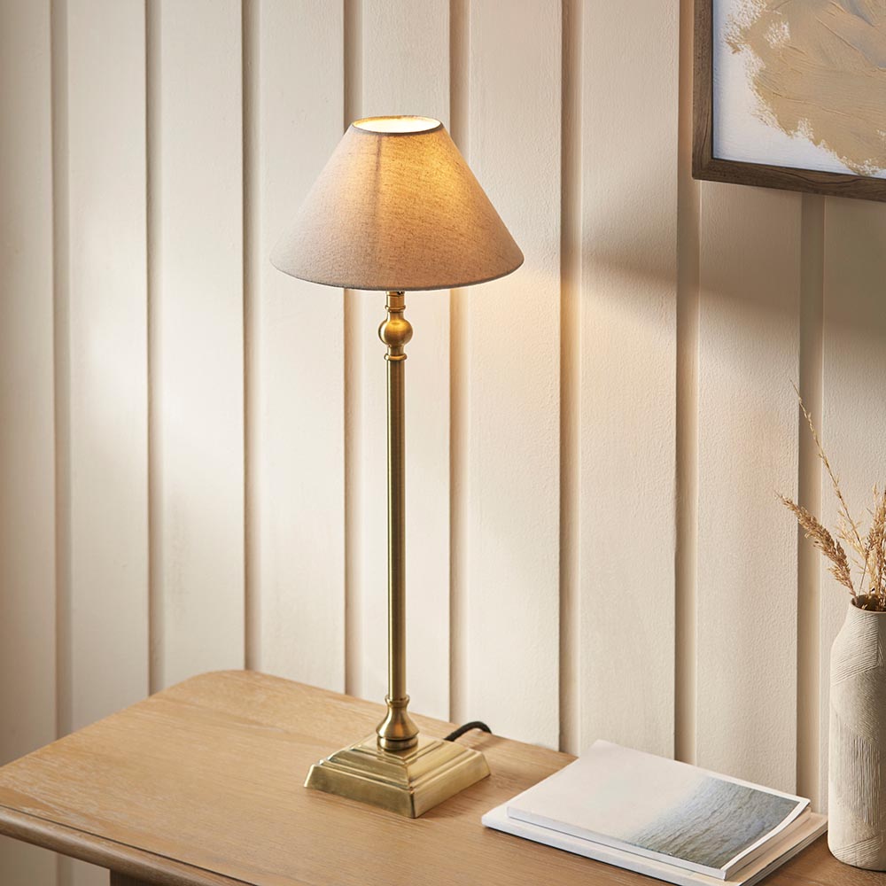 Lille Table 22cm/ 31cm Shade- Black/ Brass Base Finishes