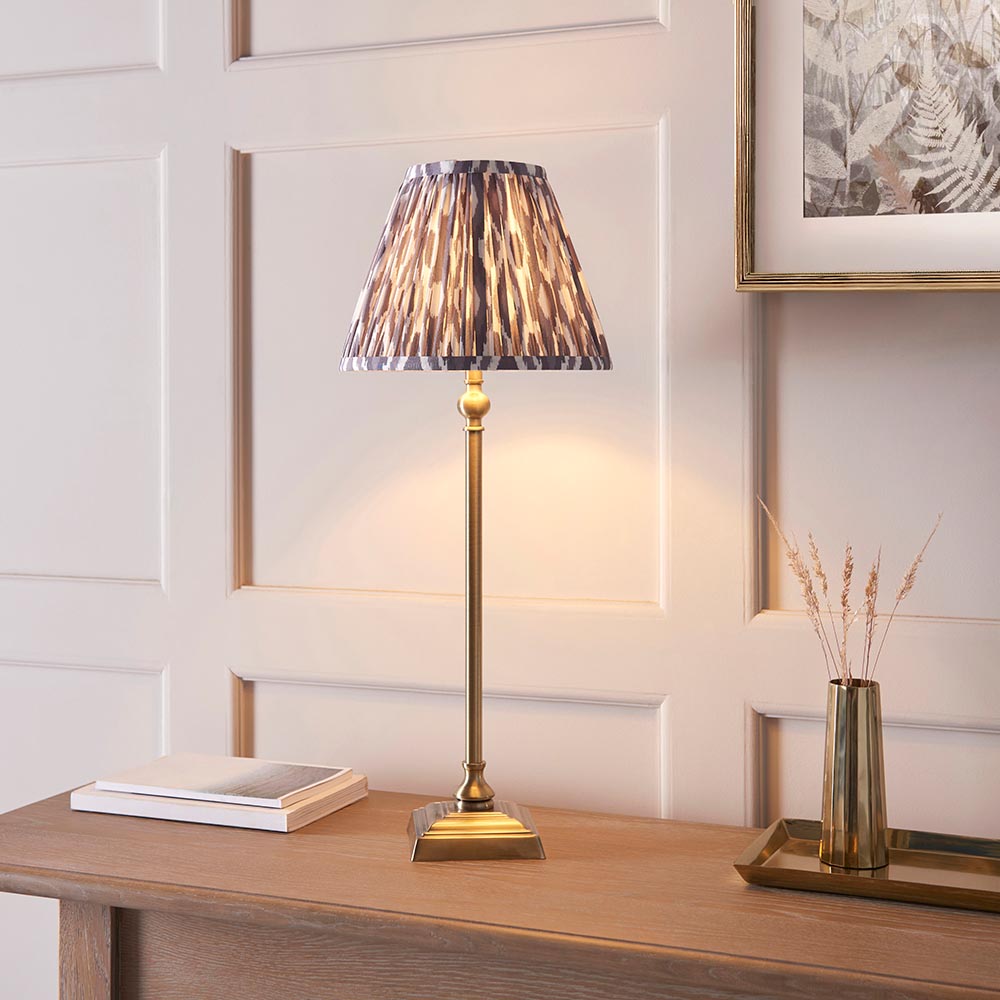 Mina & Ikat 25cm Table Lamp- Various Finishes