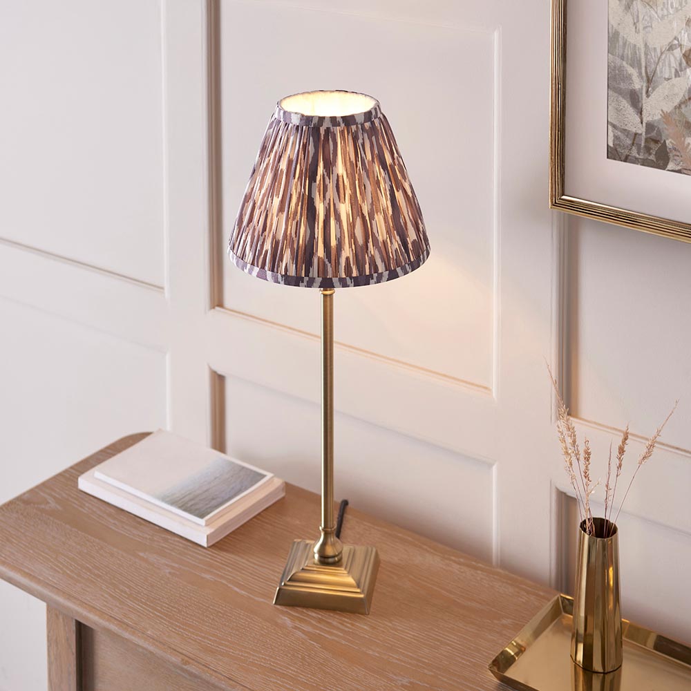 Mina & Ikat 25cm Table Lamp- Various Finishes