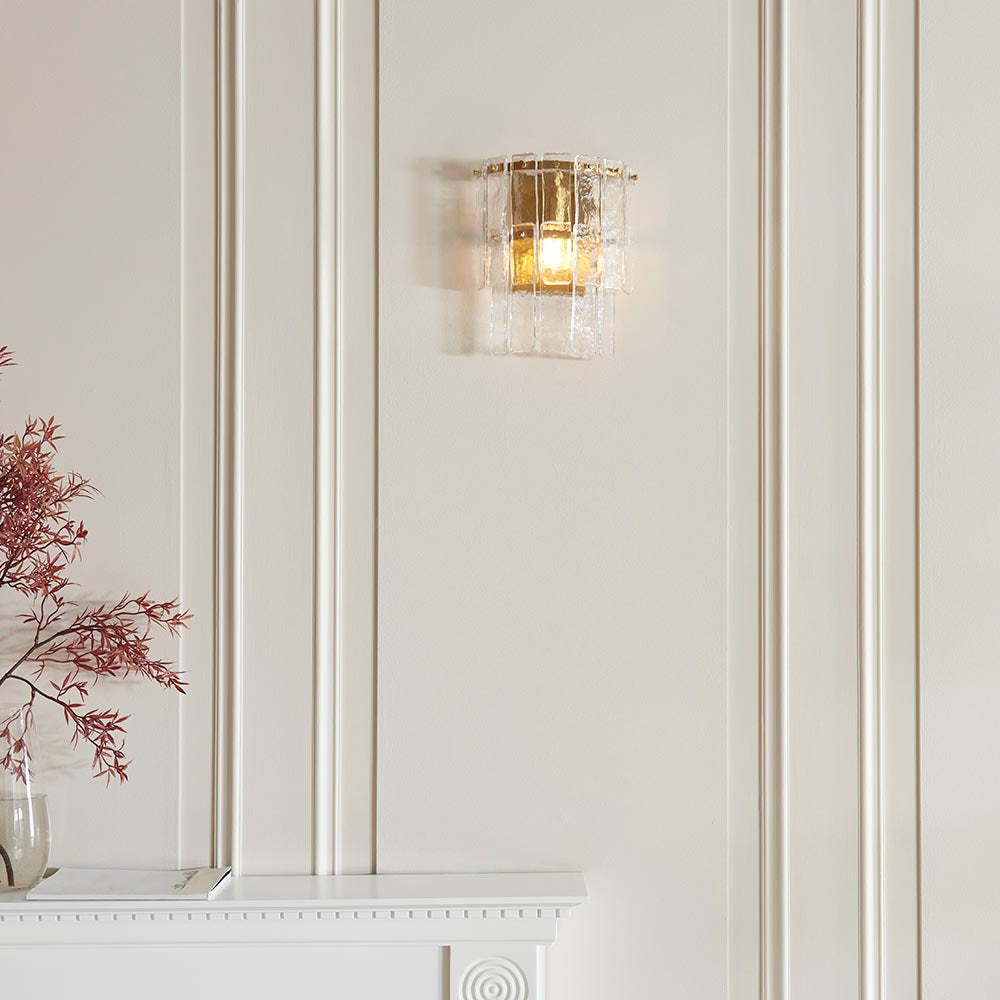 Karine Wall Light- Vintage Brass
