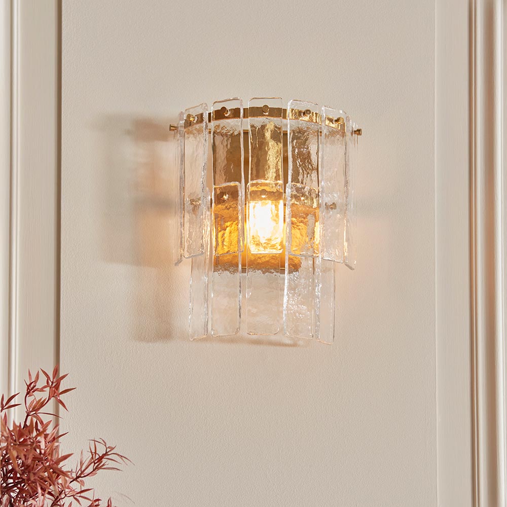 Karine Wall Light- Vintage Brass
