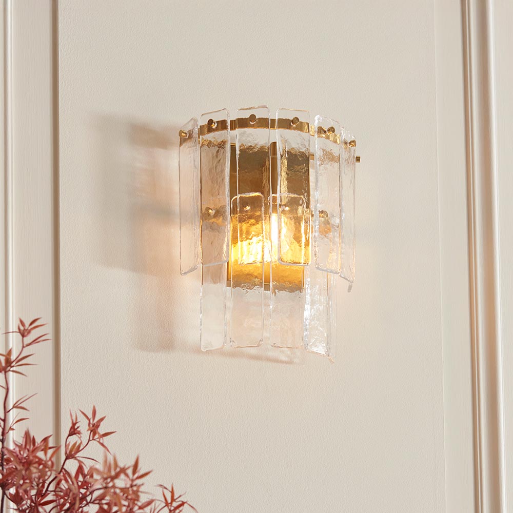 Karine Wall Light- Vintage Brass