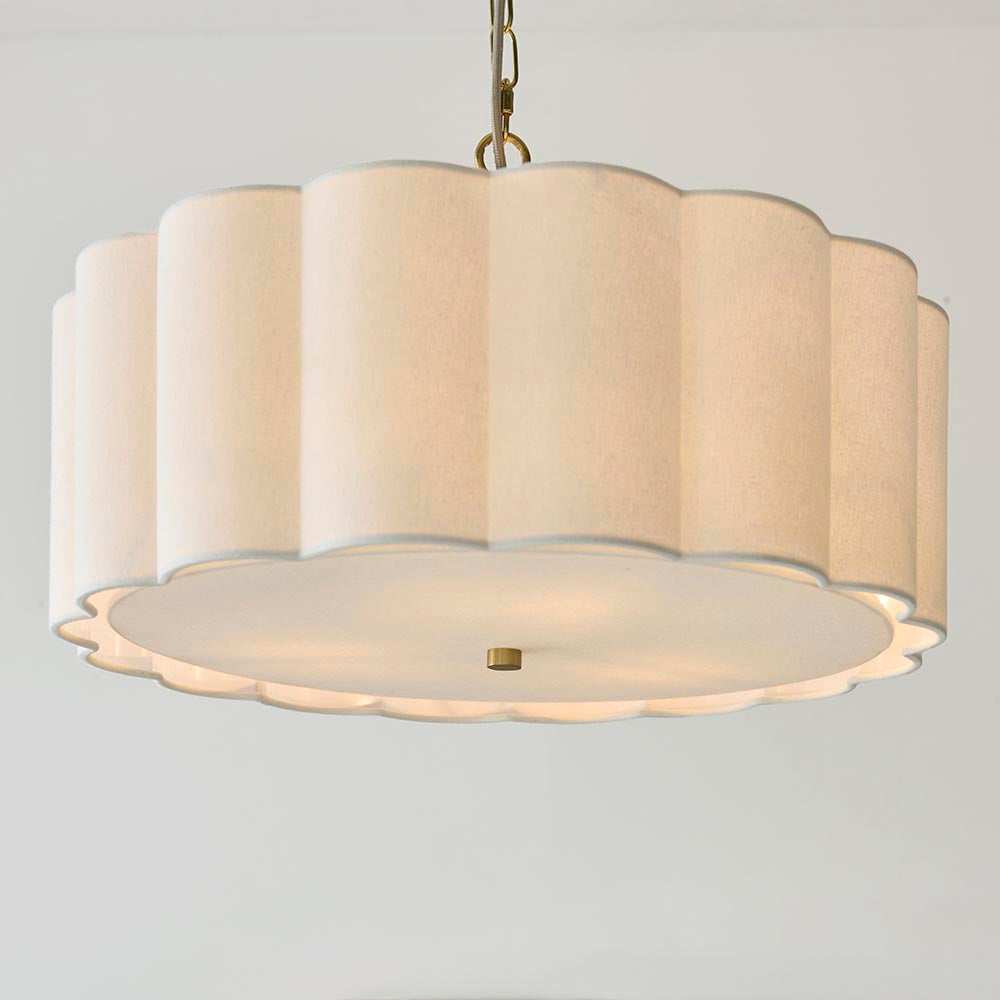 Saire 3lt/6lt Ceiling Light- Brushed Aged Brass