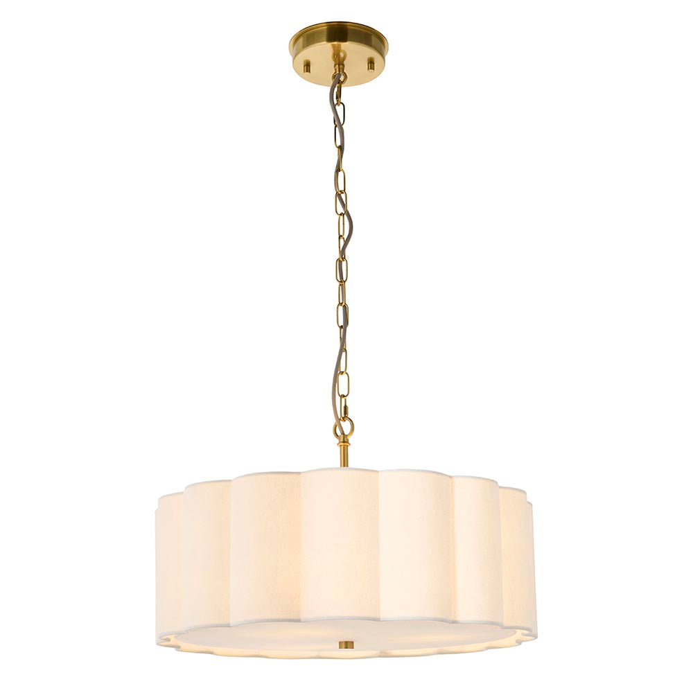 Saire 3lt/6lt Ceiling Light- Brushed Aged Brass