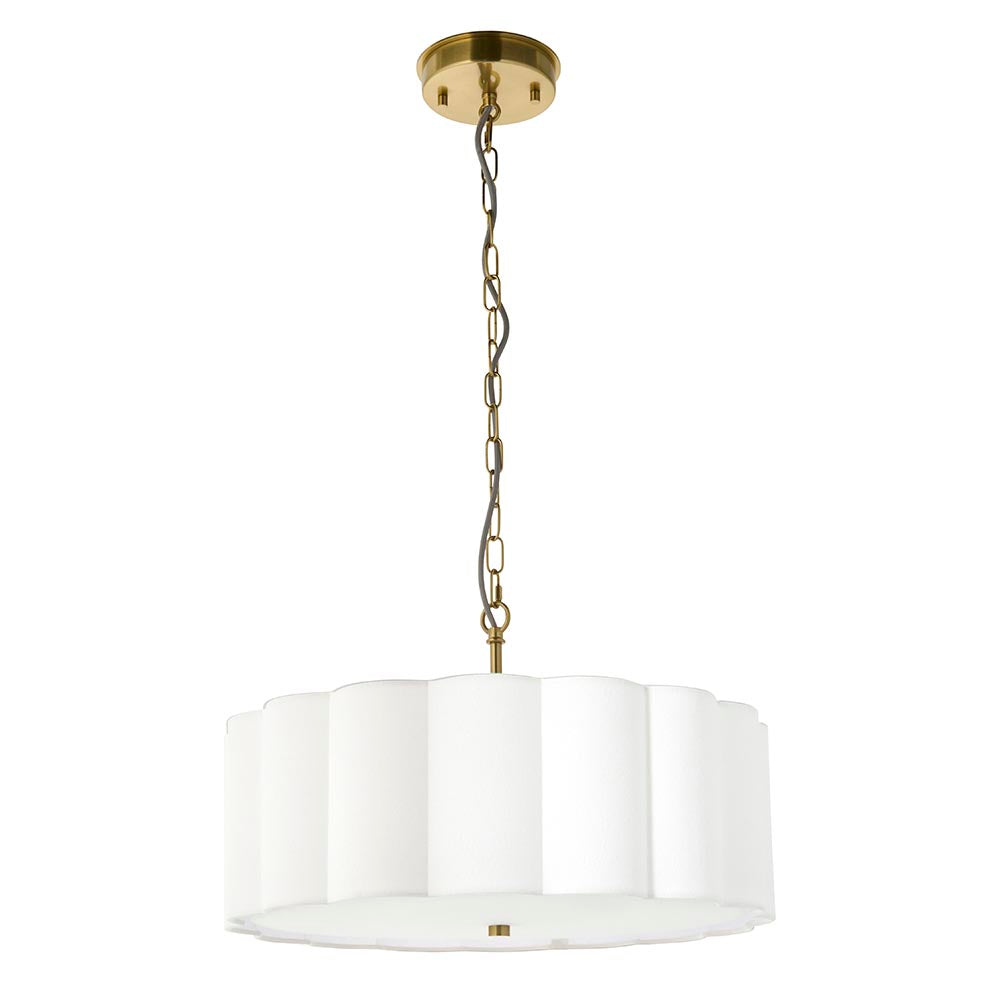 Saire 3lt/6lt Ceiling Light- Brushed Aged Brass