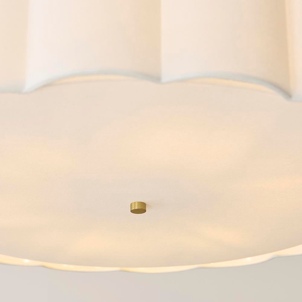 Saire 3lt/6lt Ceiling Light- Brushed Aged Brass