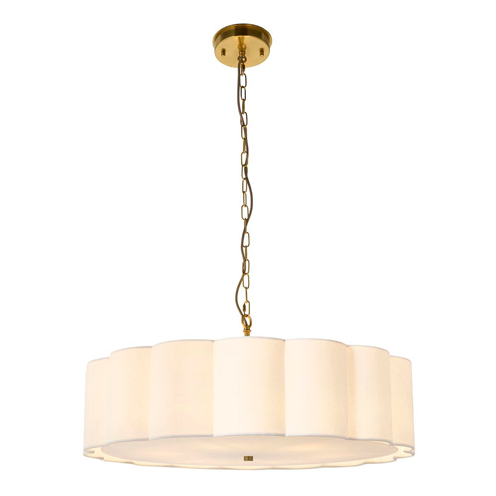 Saire 3lt/6lt Ceiling Light- Brushed Aged Brass