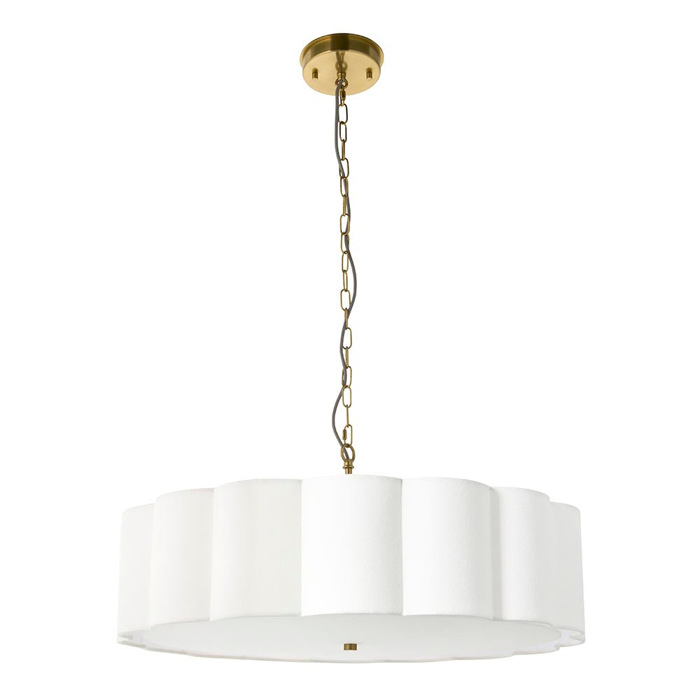 Saire 3lt/6lt Ceiling Light- Brushed Aged Brass