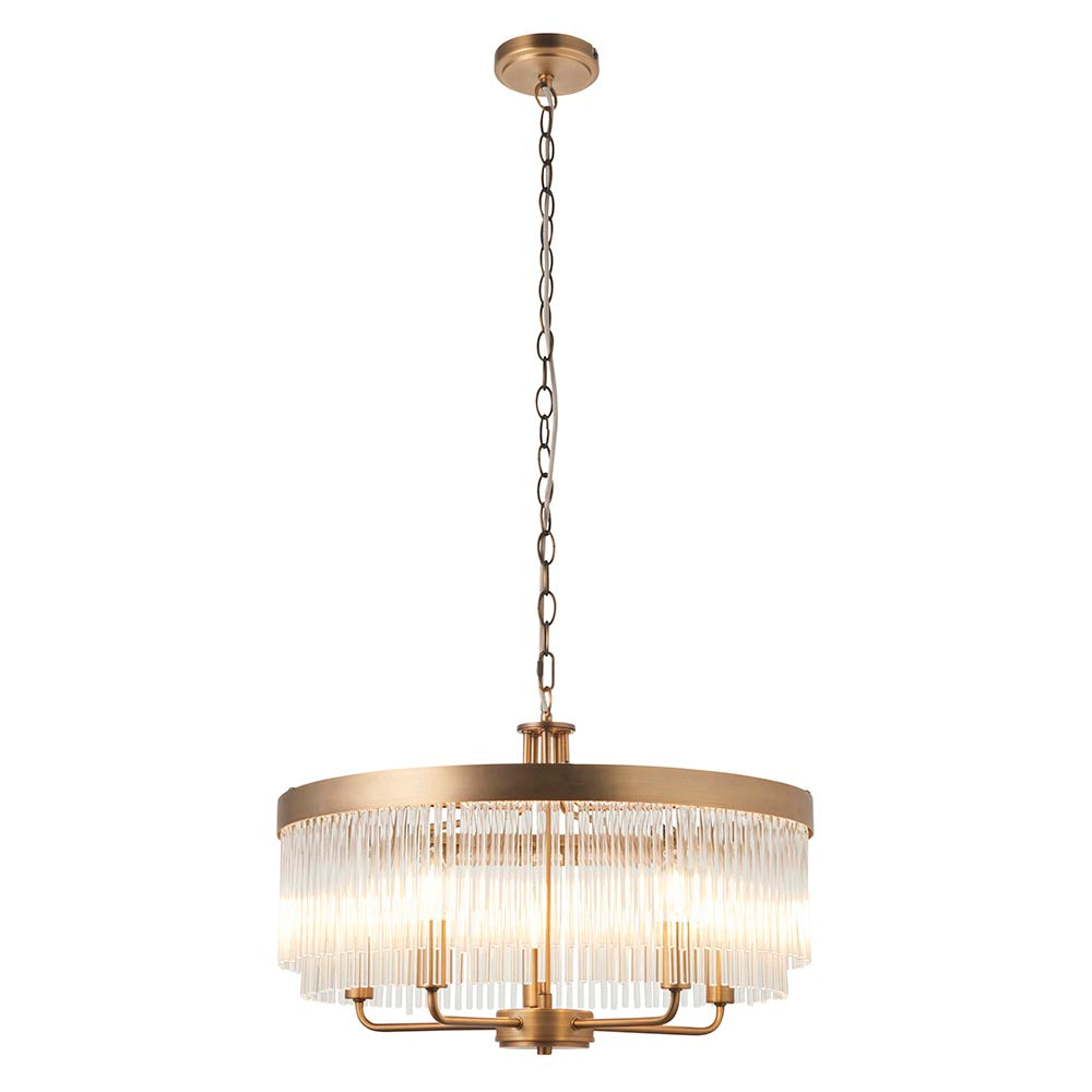 Flare 5lt Ceiling Light - Antique Brass