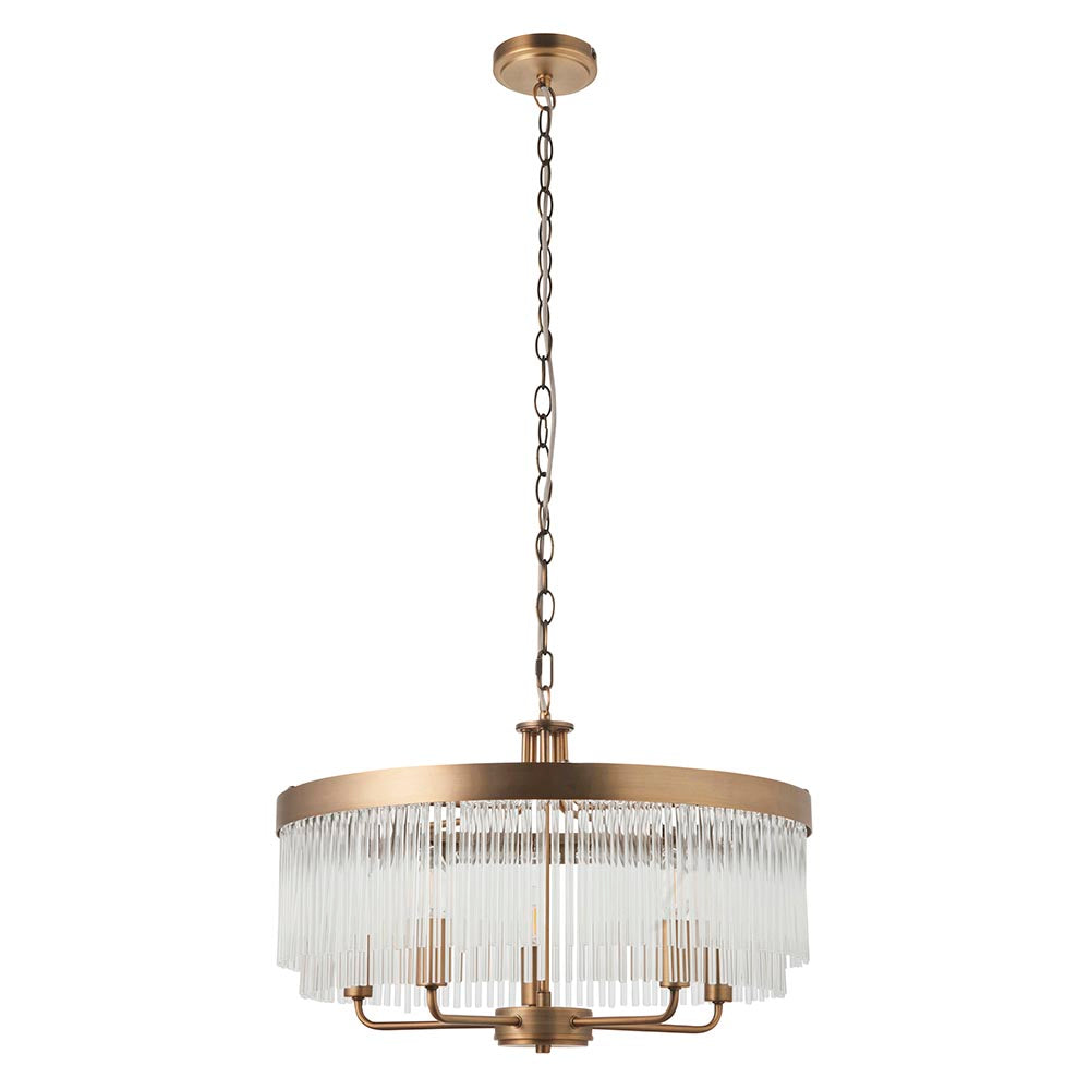 Flare 5lt Ceiling Light - Antique Brass