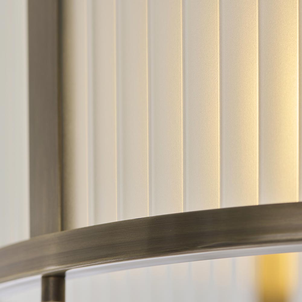Essa Flush Light- Antique Brass