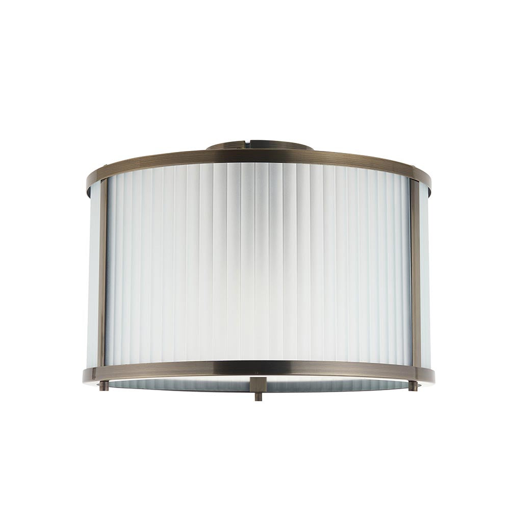 Essa Flush Light- Antique Brass