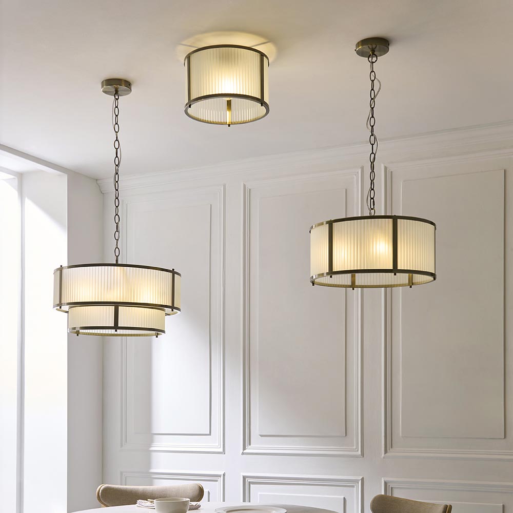 Essa 3/5Lt Ceiling Light- Antique Brass