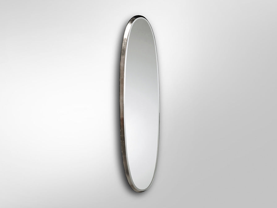 ARIES OVAL MIRROR, 136X36, SILVER/GOLD